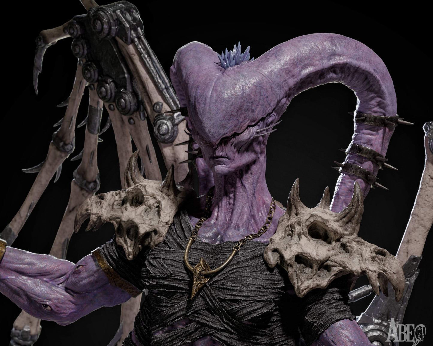 Ninefold Sorcerer Statue 3D-Printed Kit