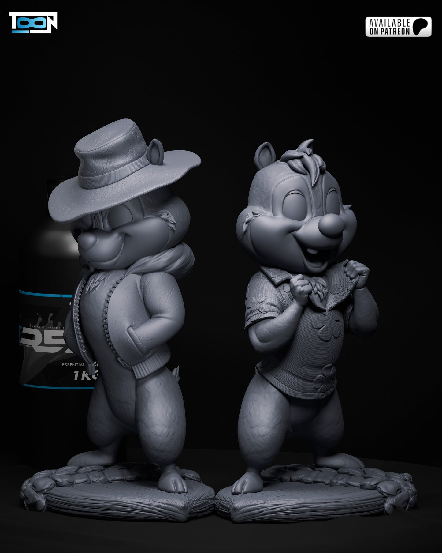 Chip And Dale Statue