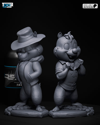 Chip And Dale Statue