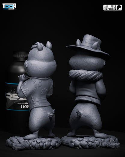 Chip And Dale Statue