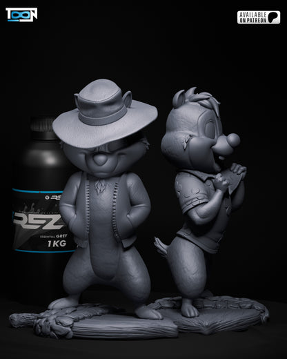 Chip And Dale Statue