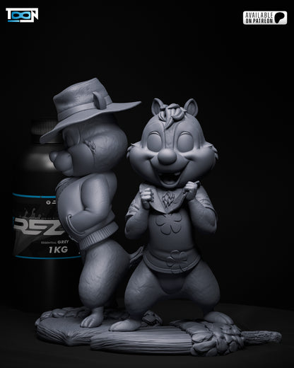 Chip And Dale Statue