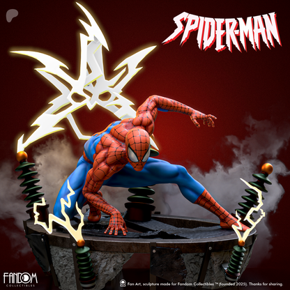 Spiderman Statue 3D-Printed Kit