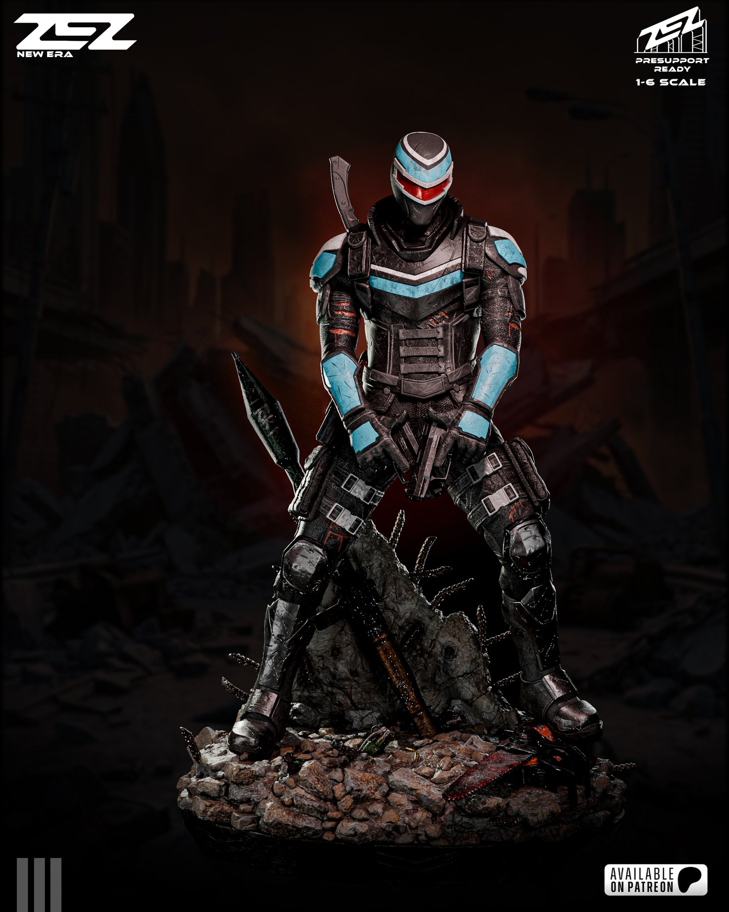 Vigilante Statue 3D-Printed Kit