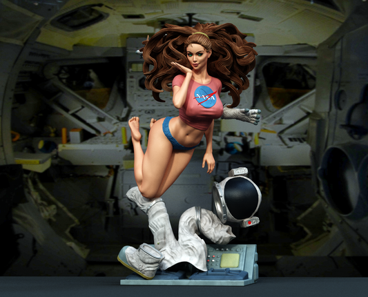 Astronaut Pinup Statue 3D-Printed Kit