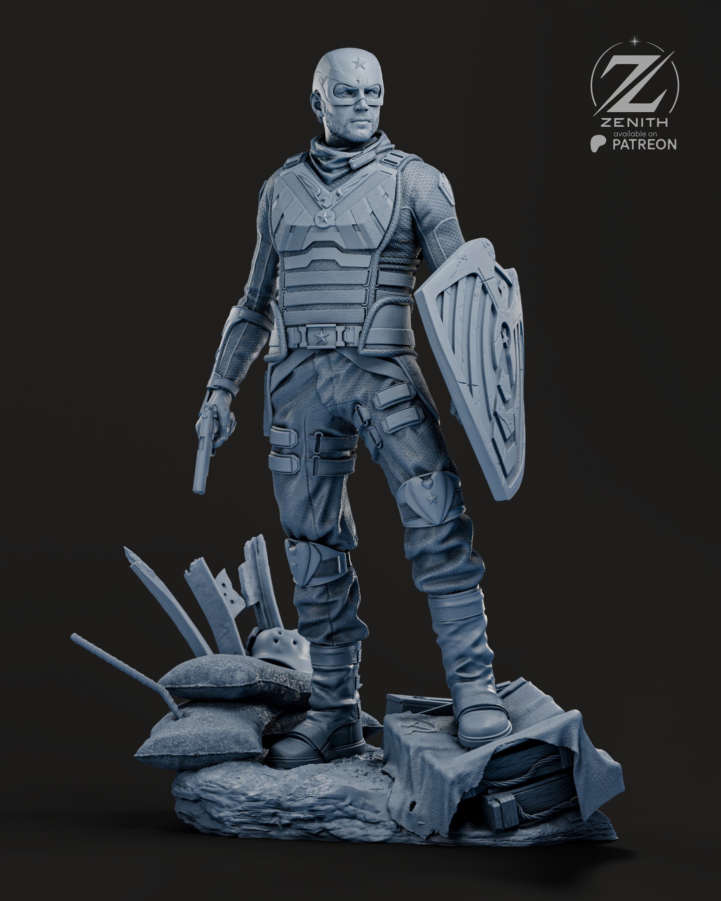Soldier Boy Statue 3D-Printed Kit