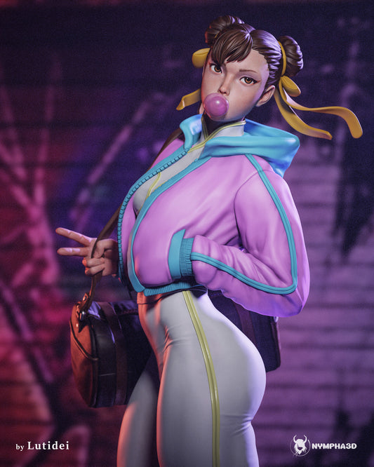 Chun Li (Goes To The Gym) Statue