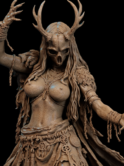 Norse Witch Statue 3D-Printed Kit