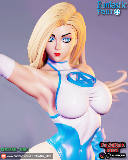 Invisible Girl Statue 3D-Printed Kit