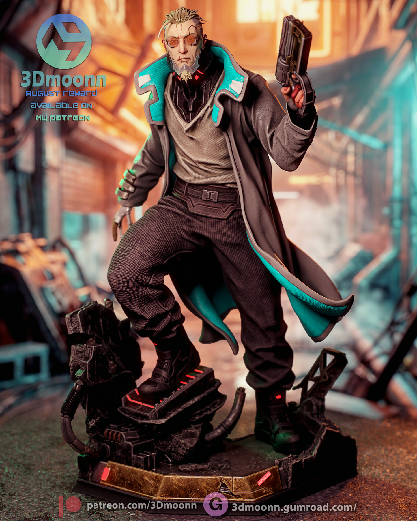 Weak Kingsley Statue 3D-Printed Kit