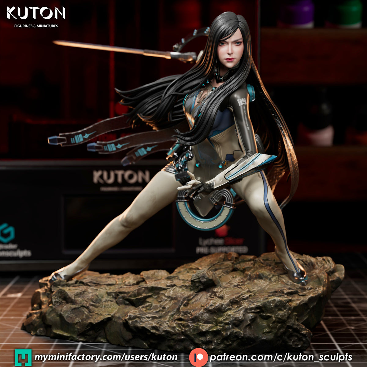 Raven Statue 3D-Printed Kit