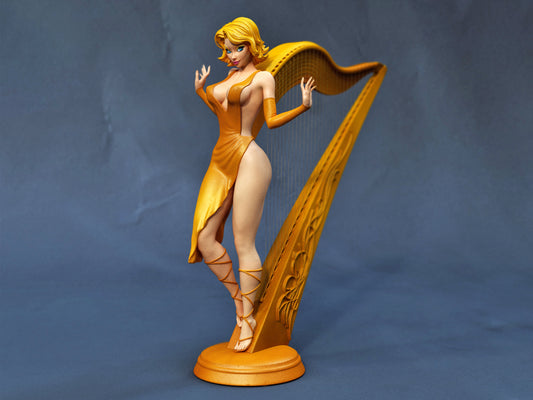 Harph Girl Statue