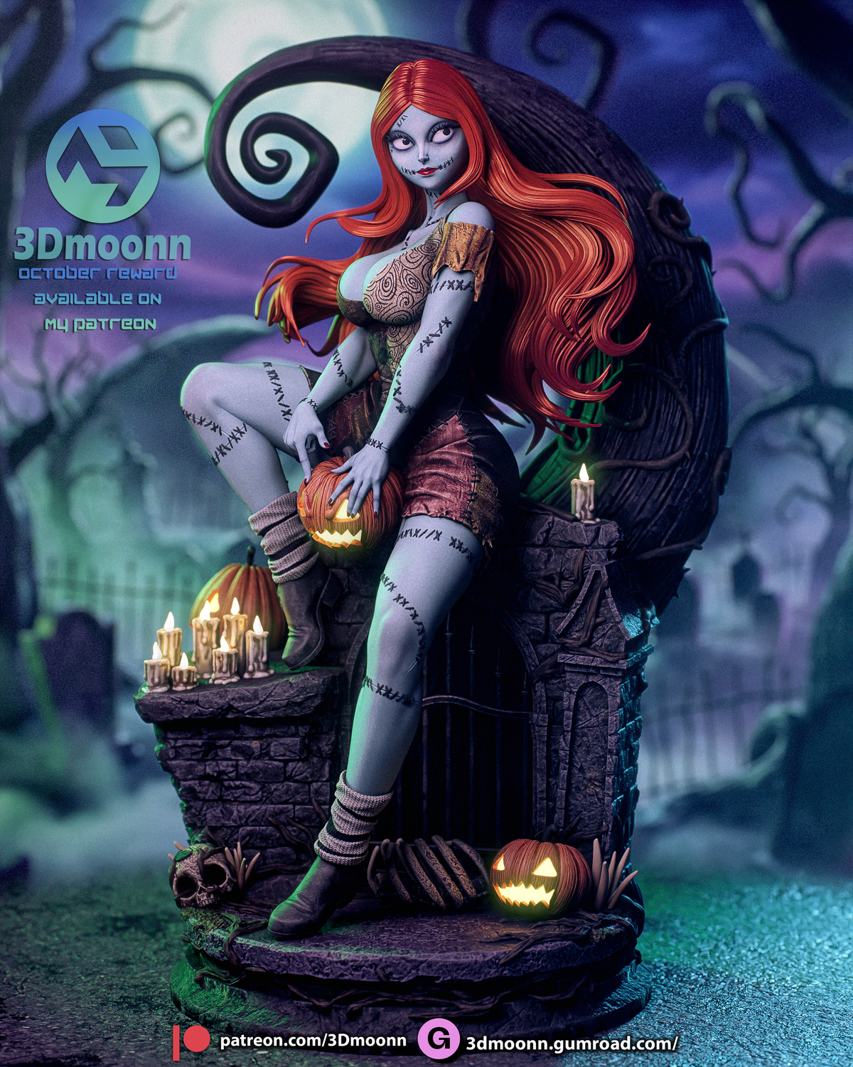 Sally Statue 3D-Printed Kit
