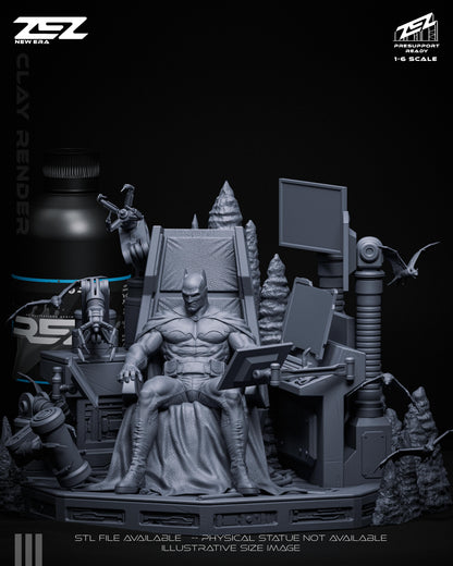 Batman (Throne) Statue 3D-Printed Kit