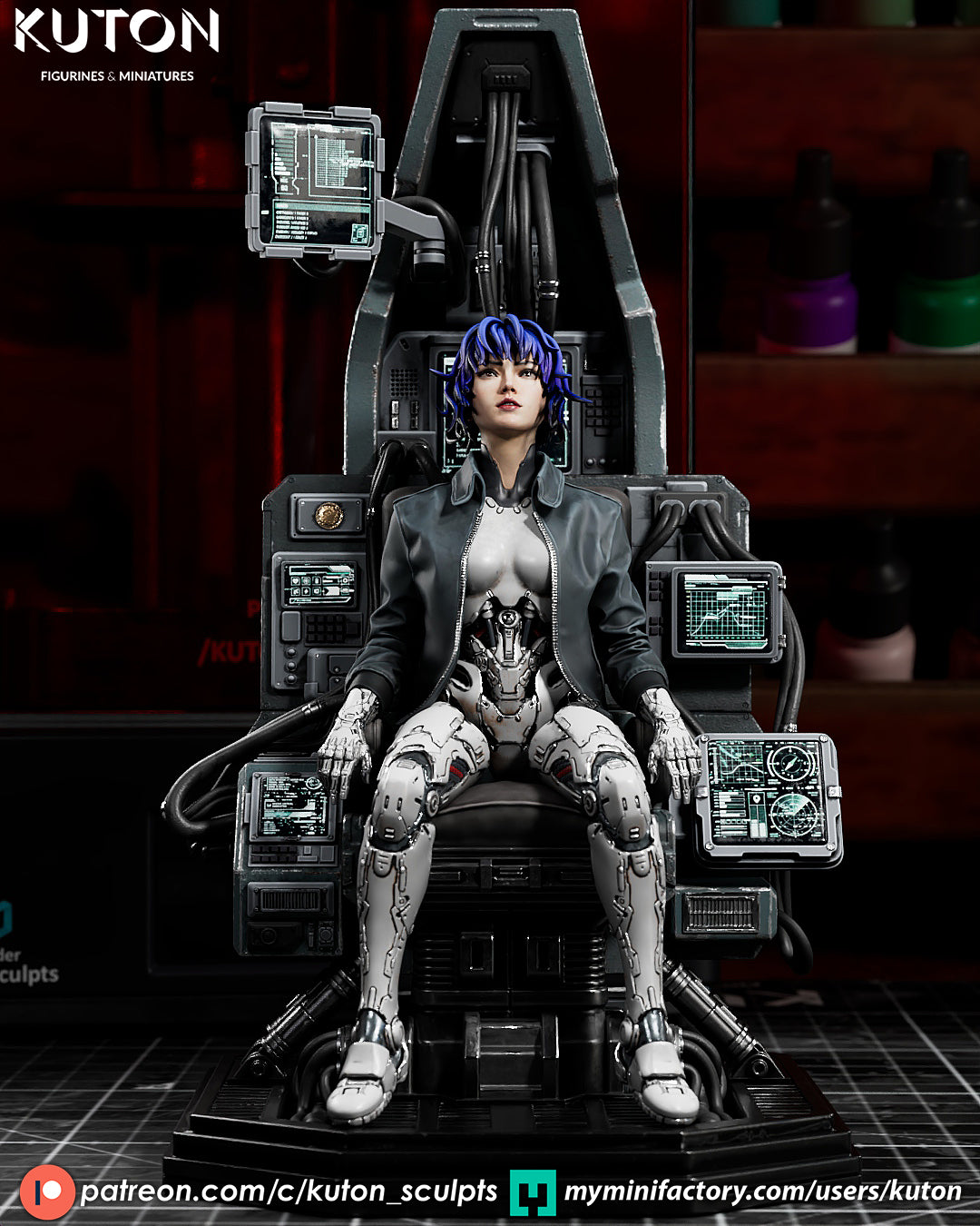 Ghost In The Shell Statue 3D-Printed Kit
