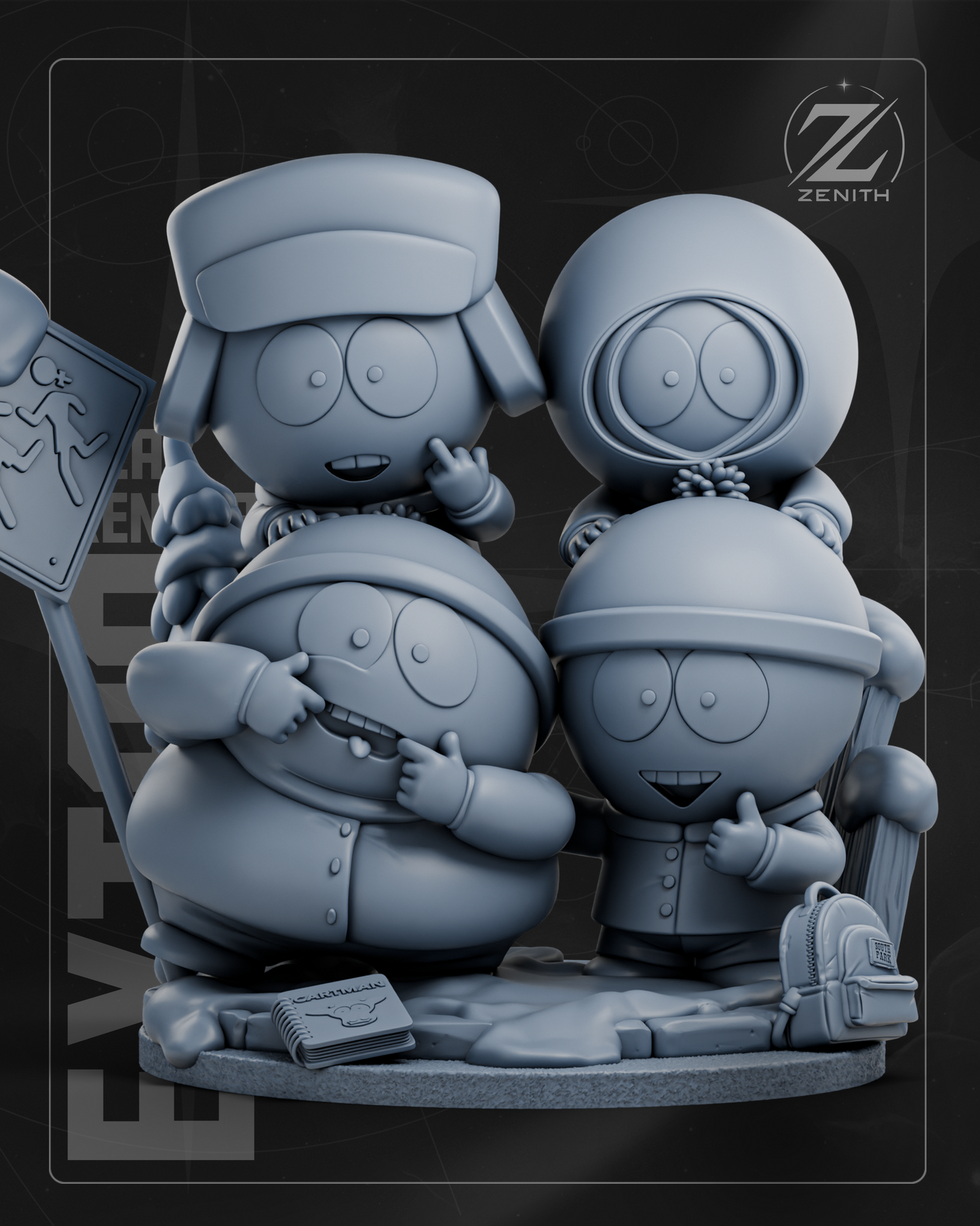 South Park Statue 3D-Printed Kit