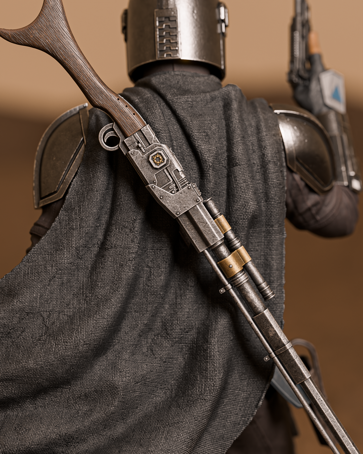 The Mandalorian Statue 3D-Printed Kit