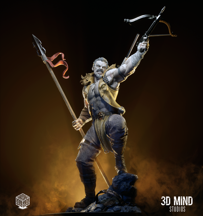 Kraven Statue 3D-Printed Kit