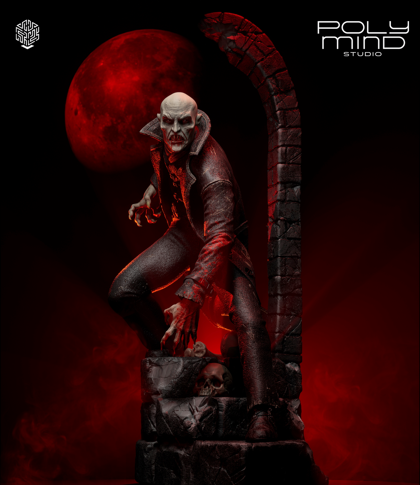 Nosferatu Statue 3D-Printed Kit