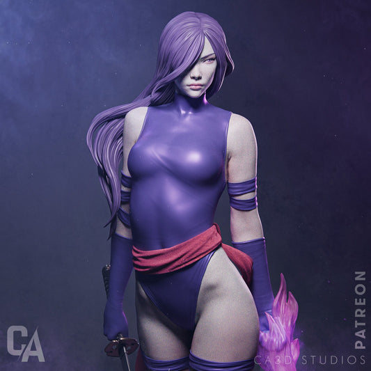 Psylocke Statue
