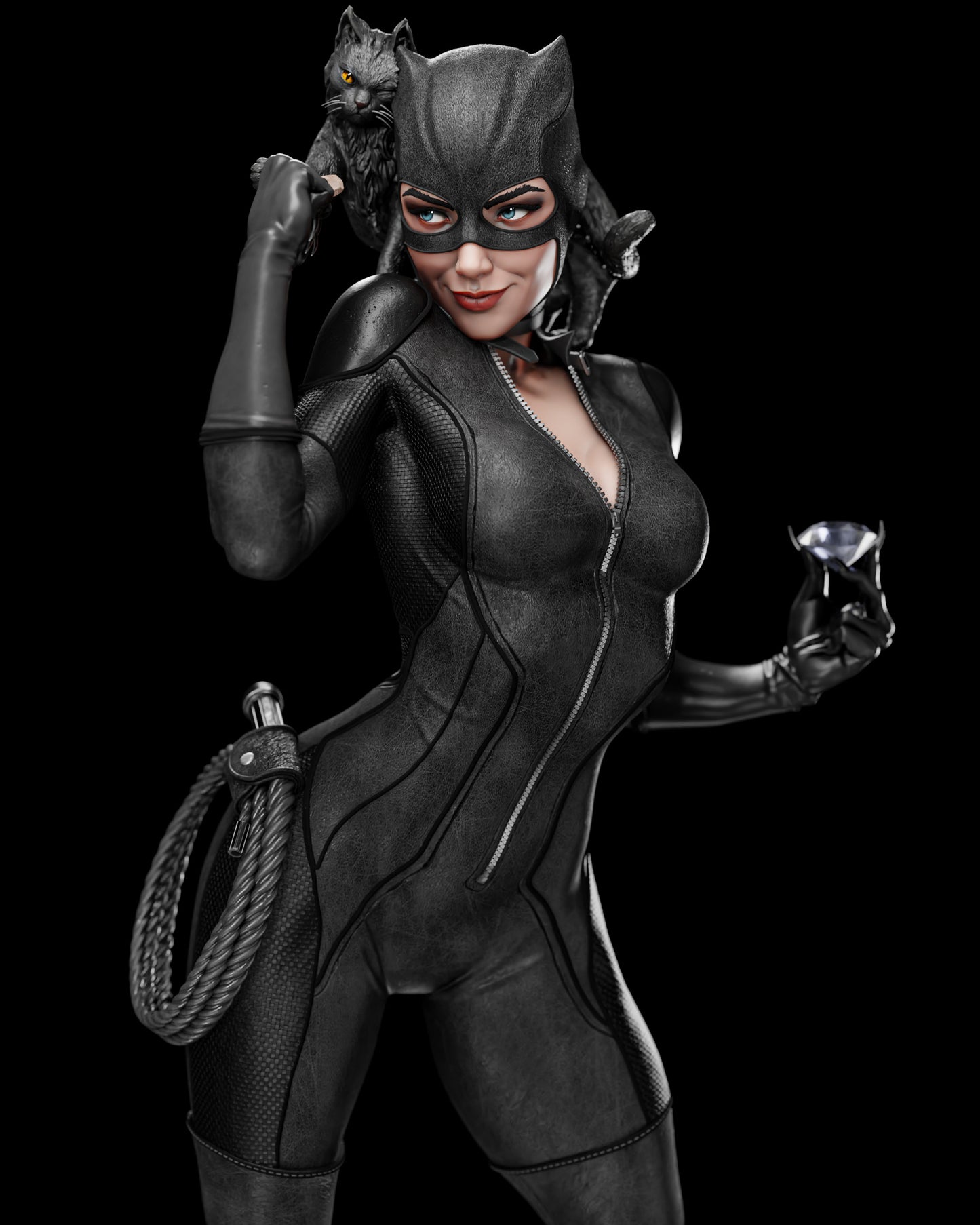 Catwoman Statue 3D-Printed Kit