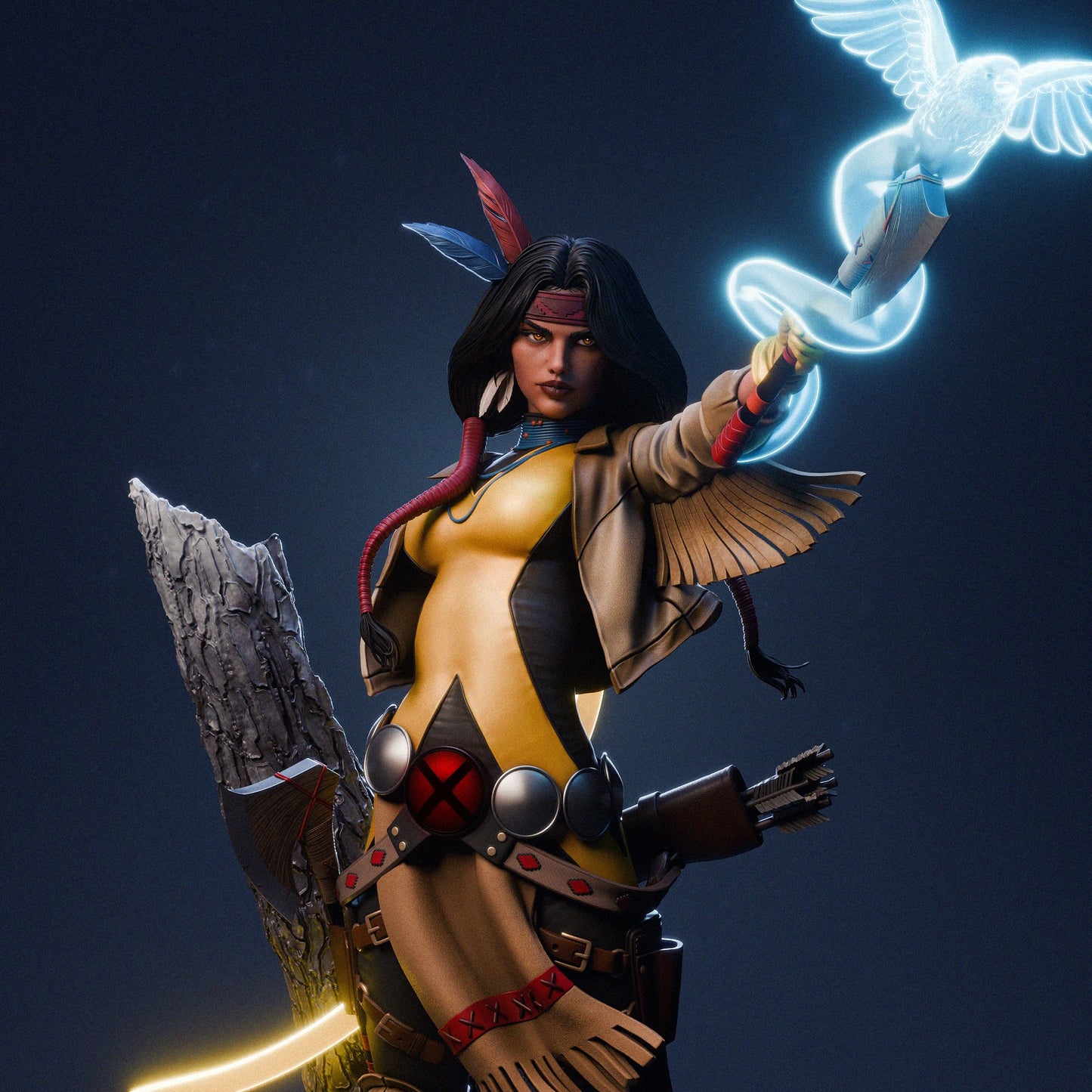 Dani Moonstar Statue 3D-Printed Kit