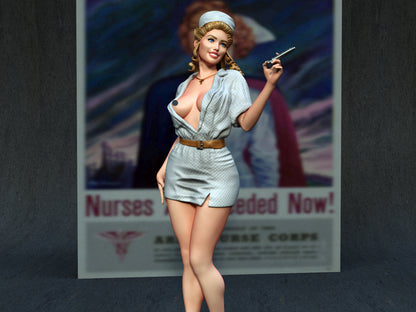 Nurse Pinup Statue 3D-Printed Kit