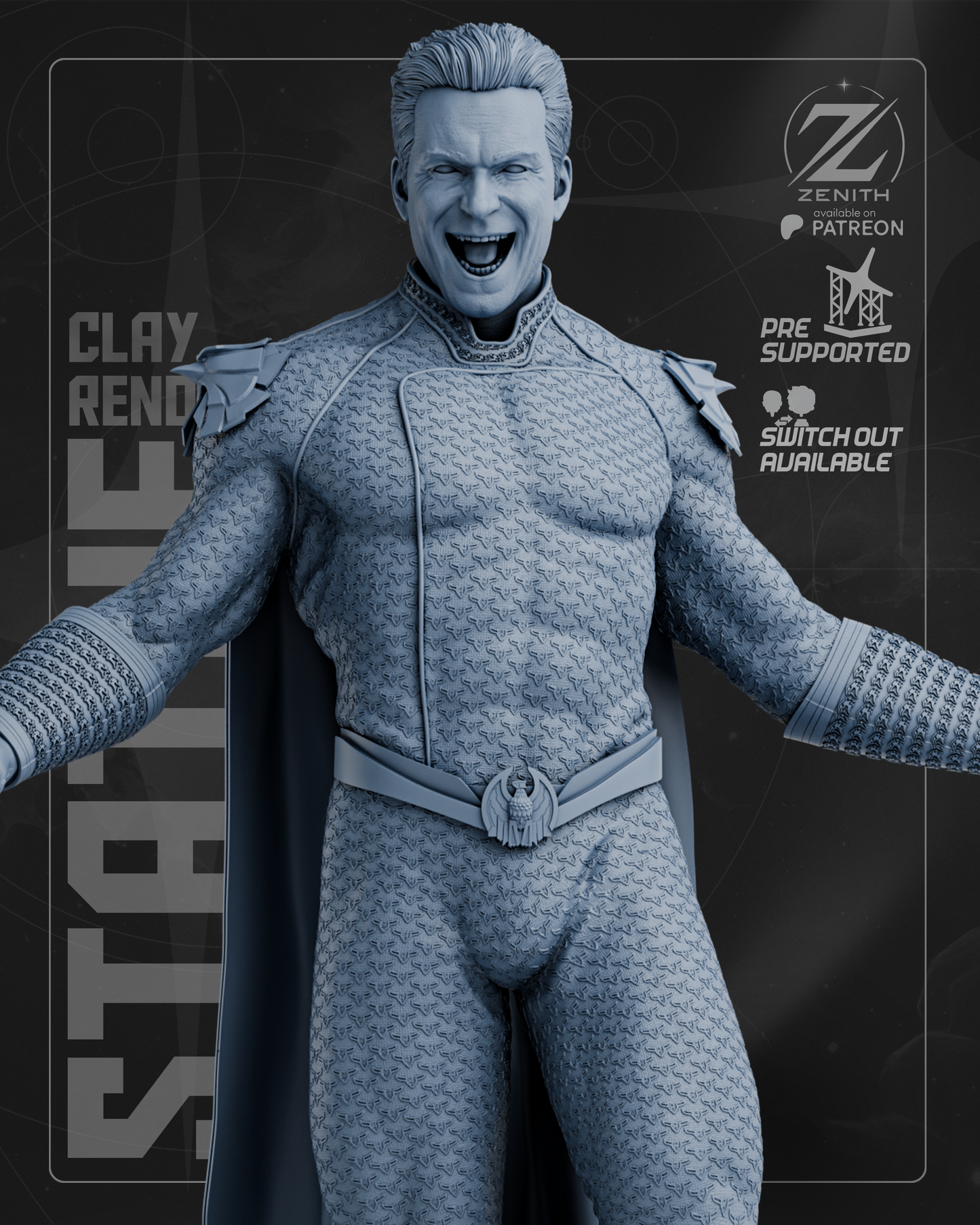 Homelander Statue 3D-Printed Kit