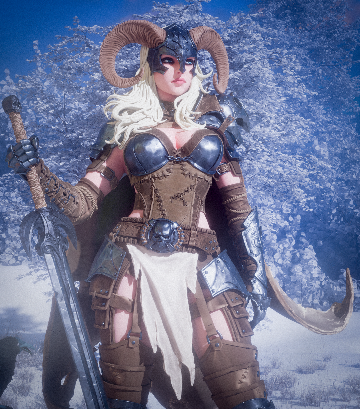 Warrior Of The North Statue 3D-Printed Kit