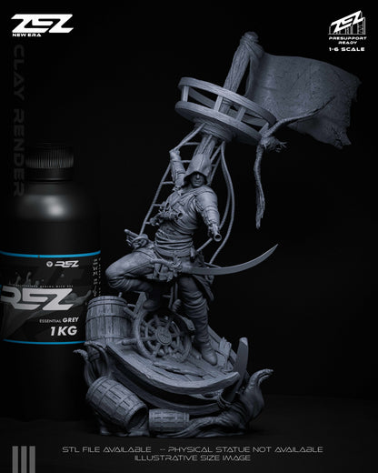 Edward Kenway Statue 3D-Printed Kit