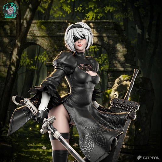 2B Statue 3D-Printed Kit
