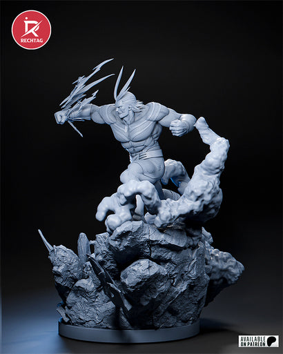 All Might Statue 3D-Printed Kit