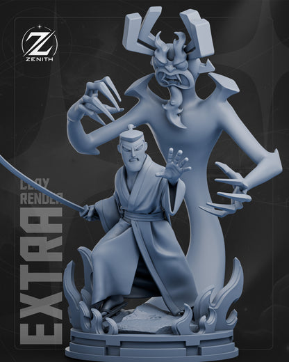 Samurai Jack Statue 3D-Printed Kit