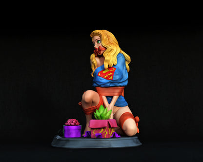 Supergirl Gift Statue 3D-Printed Kit