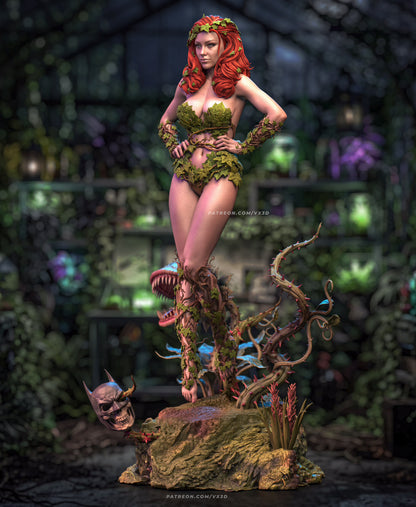 Poison Ivy Statue 3D-Printed Kit