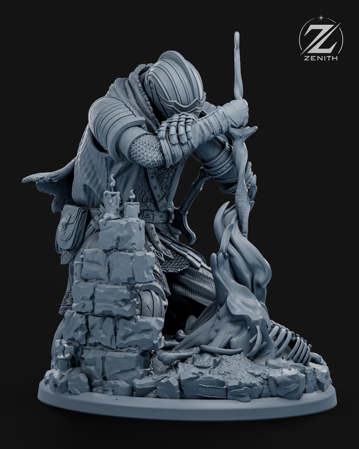 Dark Souls Statue 3D-Printed Kit