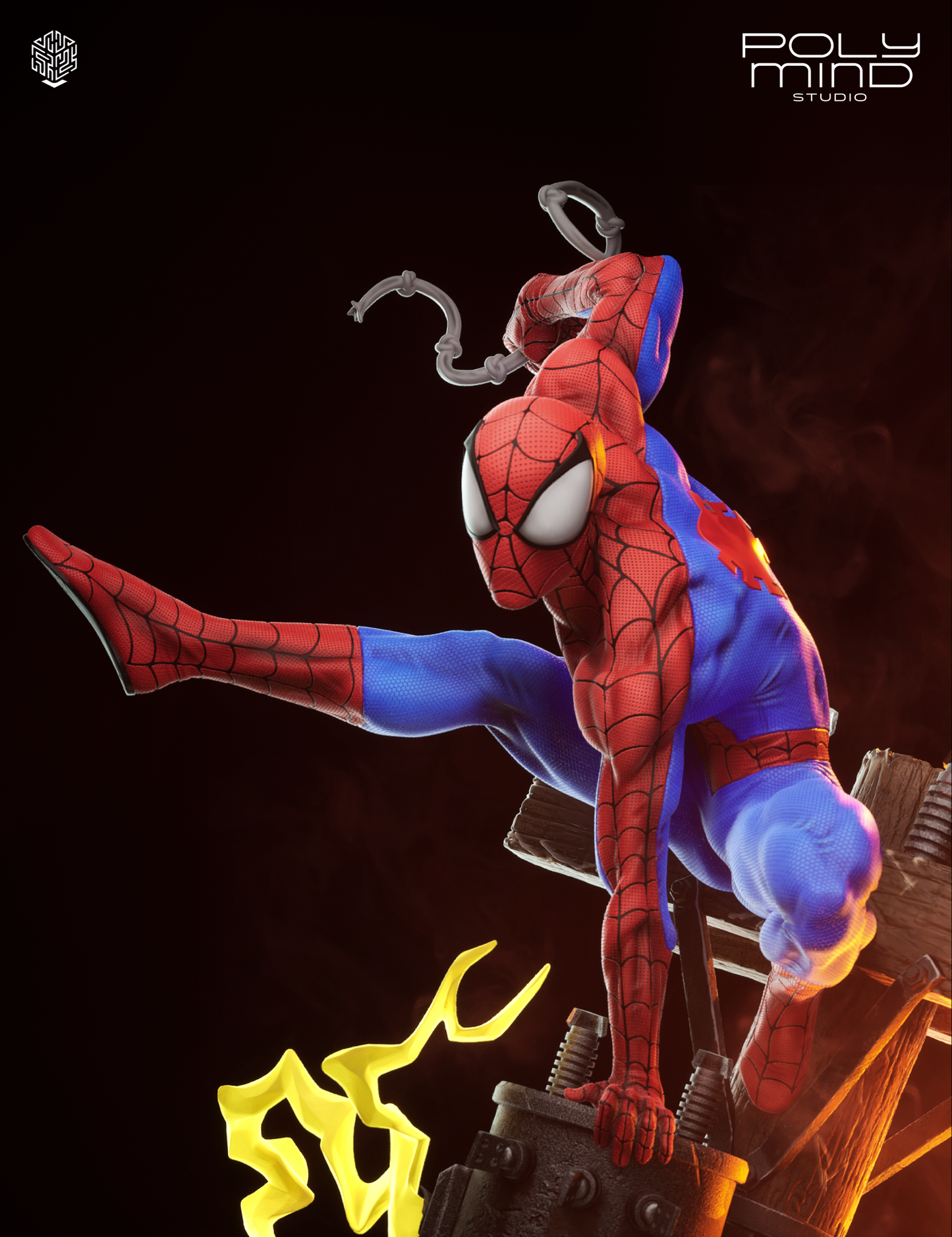 Spiderman Statue 3D-Printed Kit