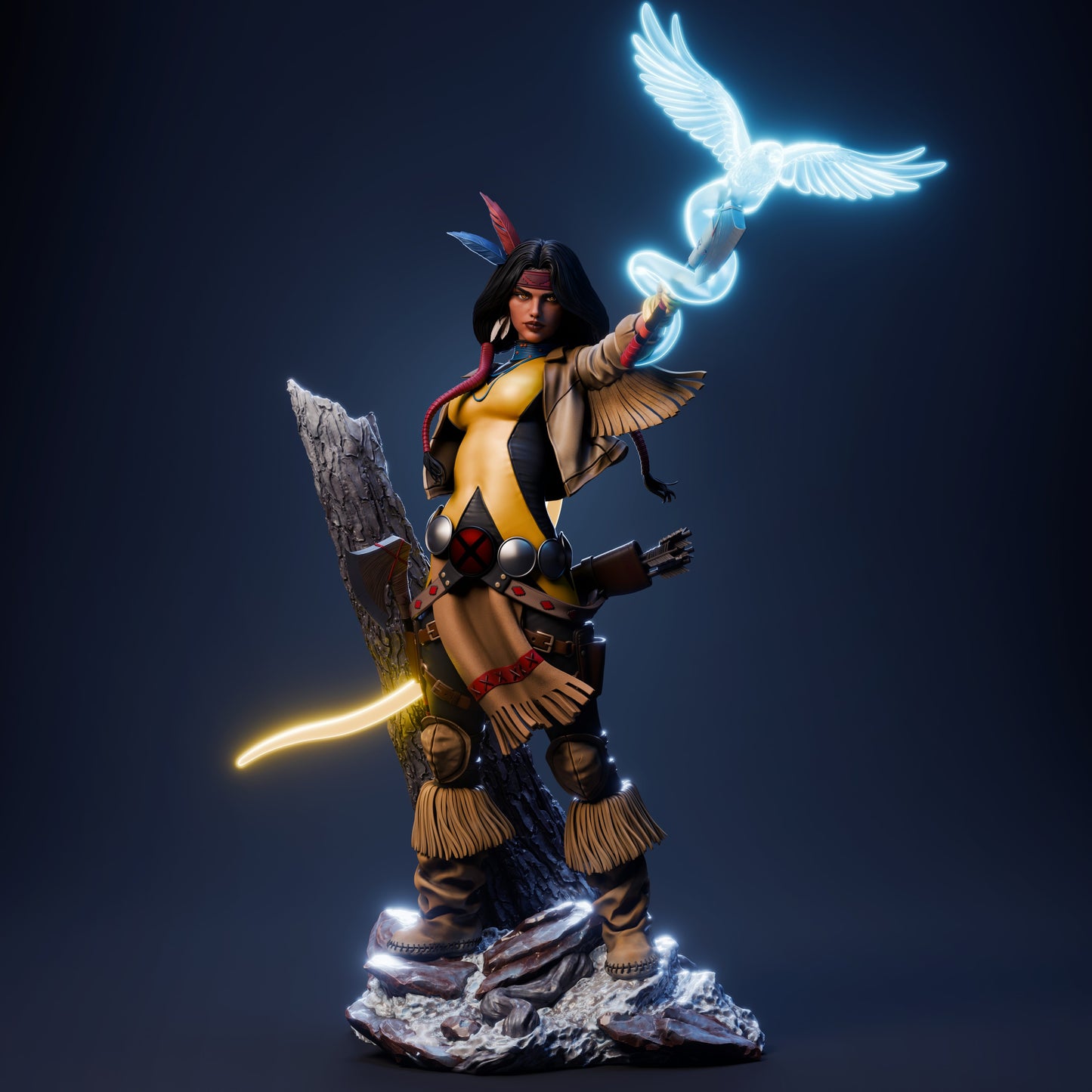 Dani Moonstar Statue 3D-Printed Kit