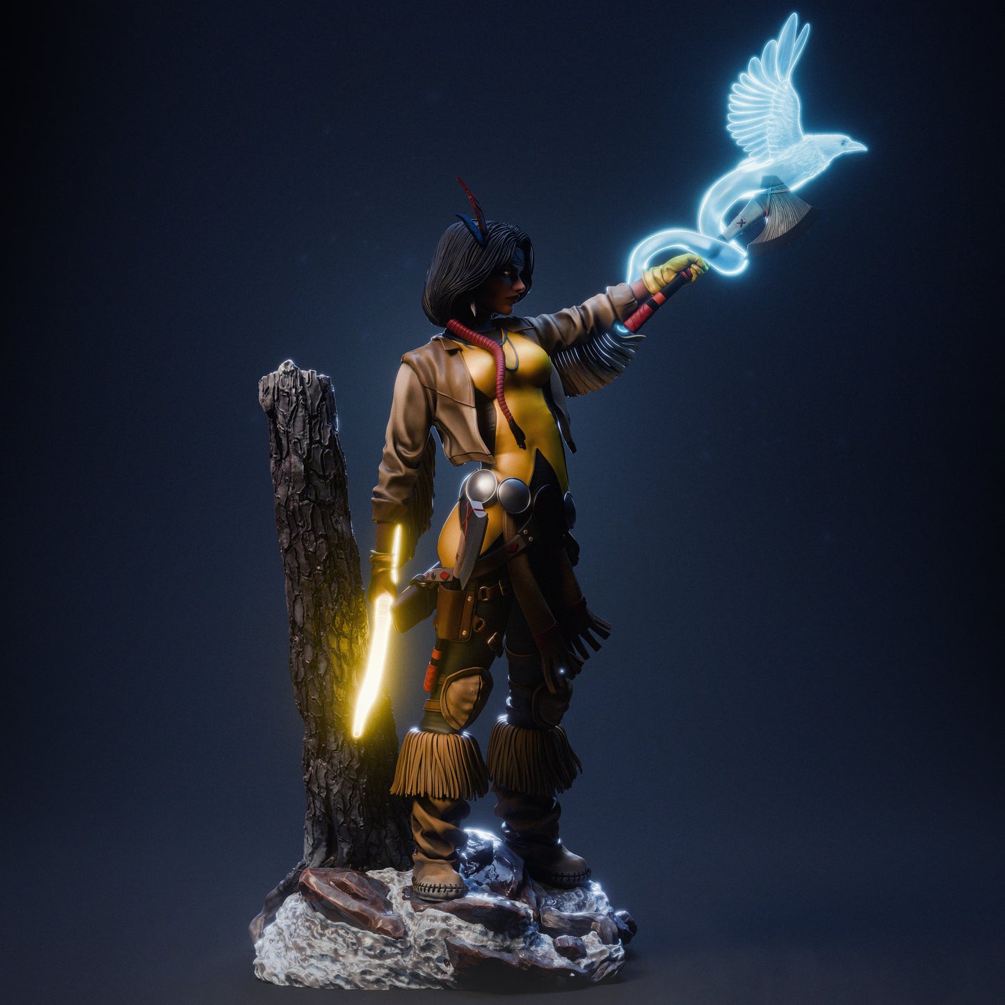 Dani Moonstar Statue 3D-Printed Kit