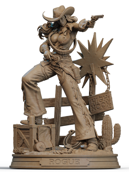 Cowgirl Rogue Statue 3D-Printed Kit