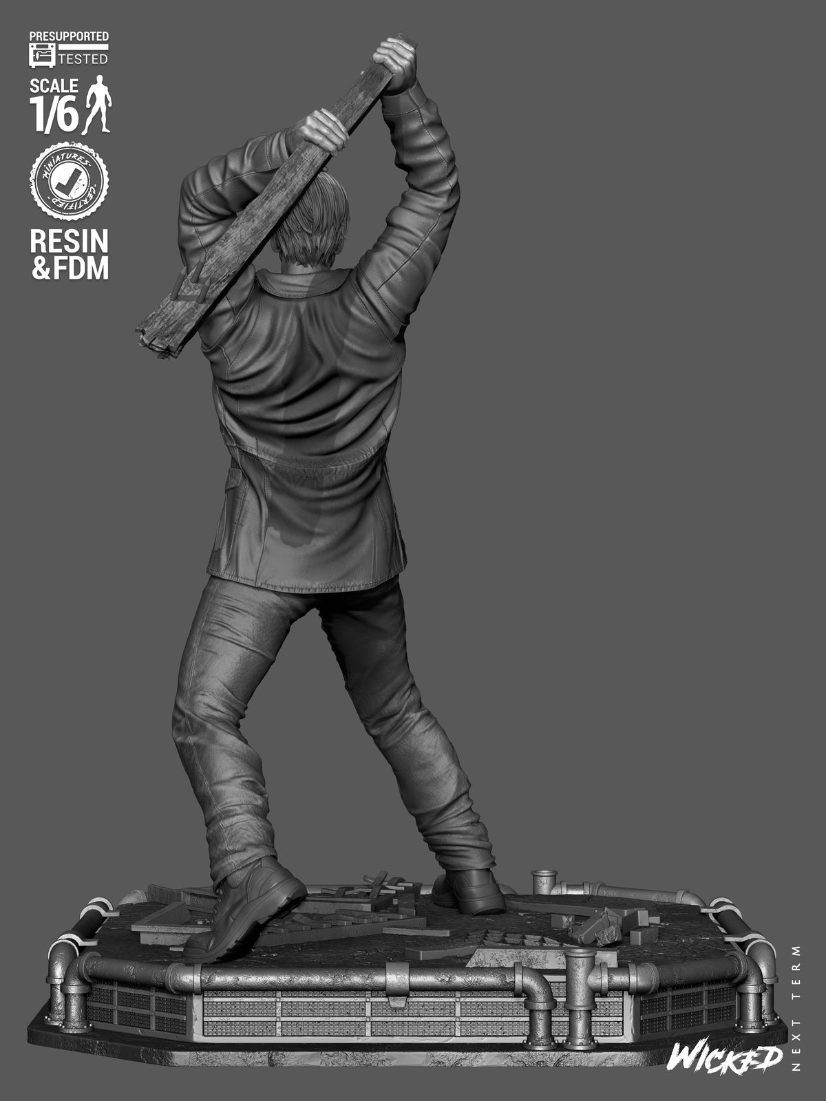 James Statue 3D-Printed Kit
