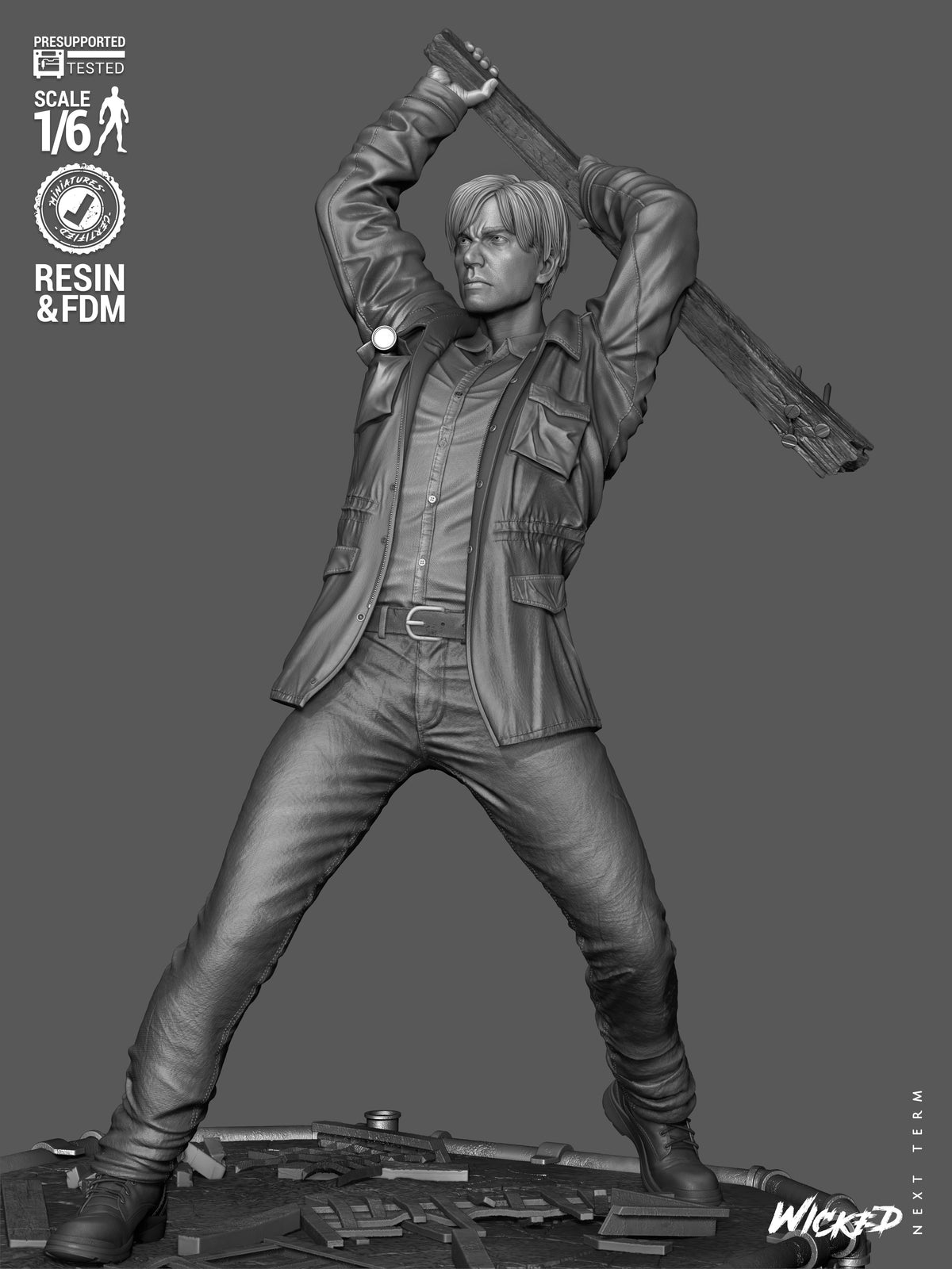James Statue 3D-Printed Kit