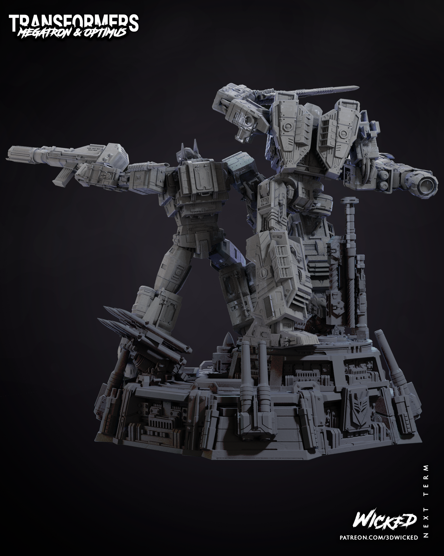 Optimus Prime And Megatron Diorama