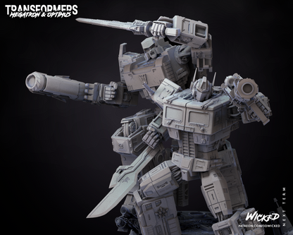 Optimus Prime And Megatron Diorama