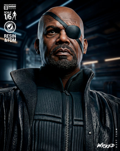Nick Fury Statue 3D-Printed Kit