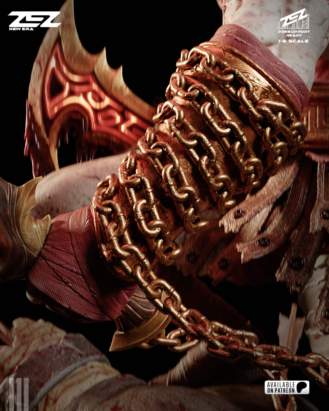 Kratos Statue 3D-Printed Kit