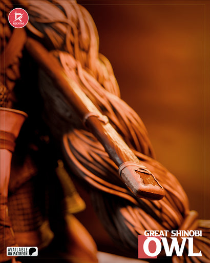 Great Shinobi Owl Statue 3D-Printed Kit