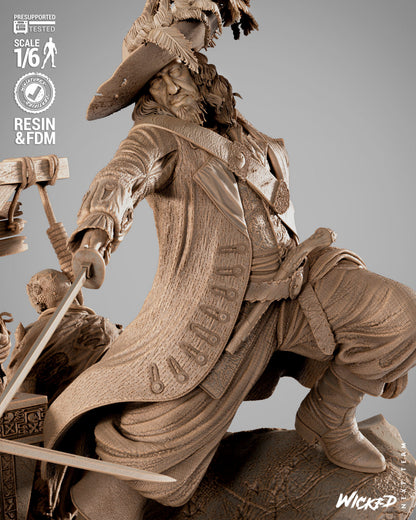 Jack Sparrow & Hector Barbossa Diorama