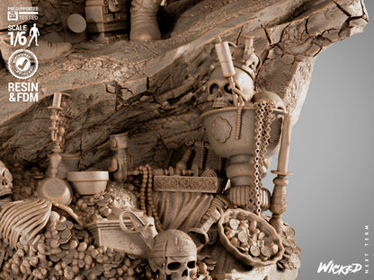 Jack Sparrow & Hector Barbossa Diorama
