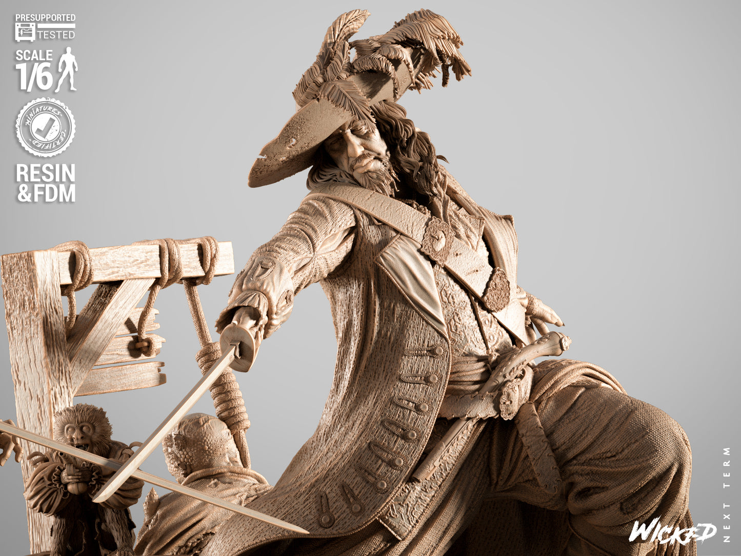 Jack Sparrow & Hector Barbossa Diorama